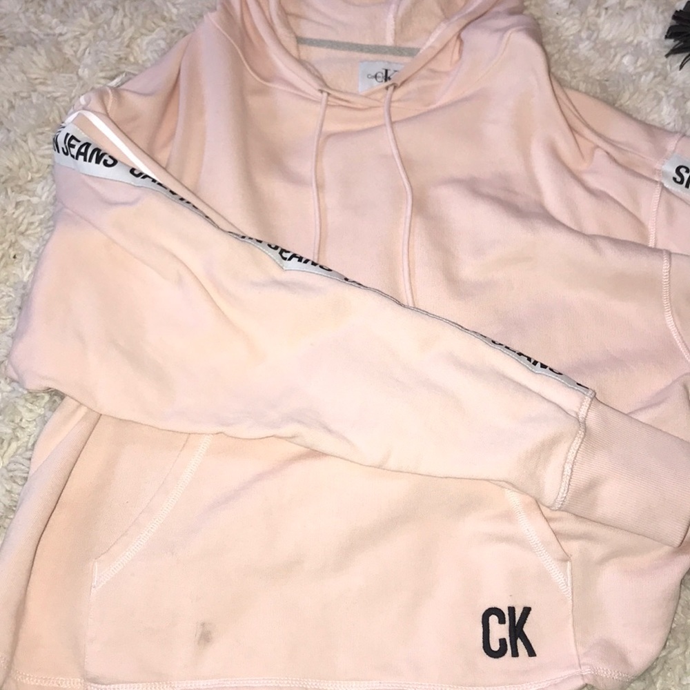 Light pink Calvin Klein hoodie